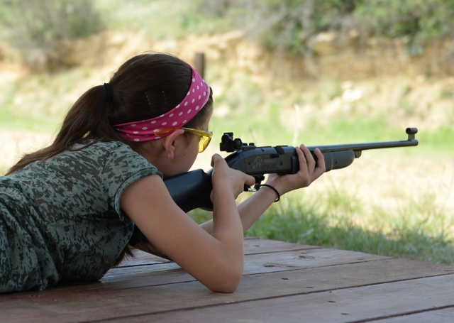  Jalo con rifle de aire comprimido 