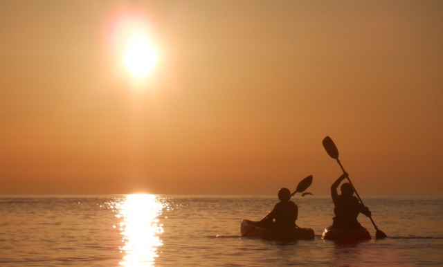  Disfruta de las vistas mientras remas