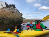 Excursión en kayak de medio día para chavos Budleigh Salterton