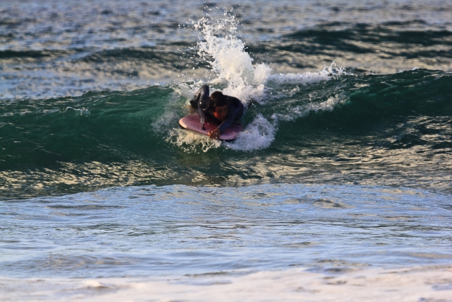  Subir las olas