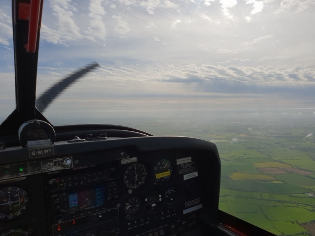  Vista desde el asiento del piloto