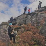 Sesión de rápel en Brecon Beacons duranle 3 horas