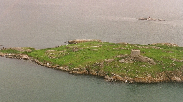  Isla Dalkey desde el aire