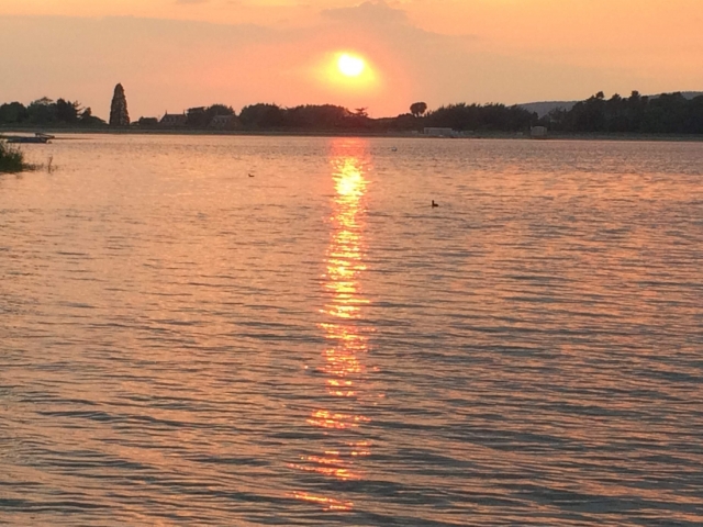  Pescando en el lago Blagdon en Bristol 