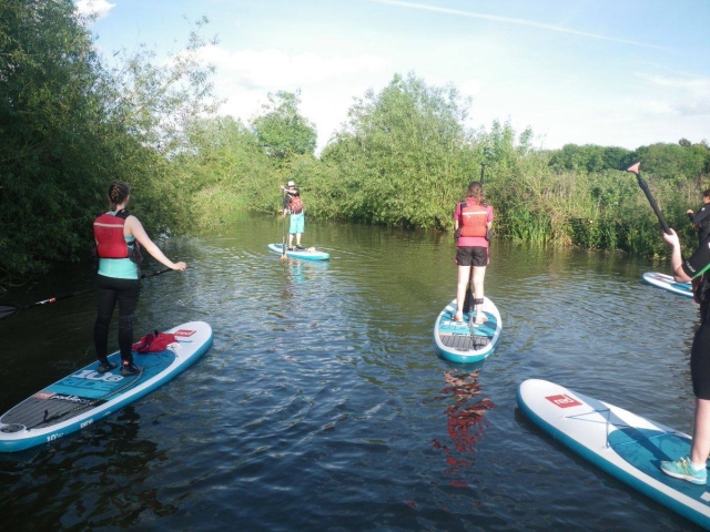  Sesiones de paddle board en el río 