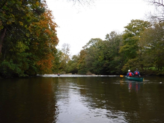 Canoa por el río Leam 