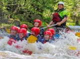 Rafting en rápidos en el Afon Tryweryn duranle 1 hora