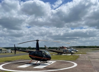 Lección de prueba de 60 minutos del R44 en el aeropuerto Halfpenny Green