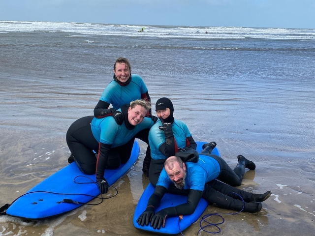 Aprendiendo en la playa