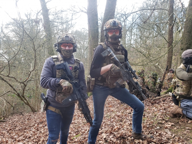 Equipado para deportes de combale