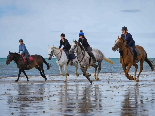  Pbaños en grupo en Climping Beach 