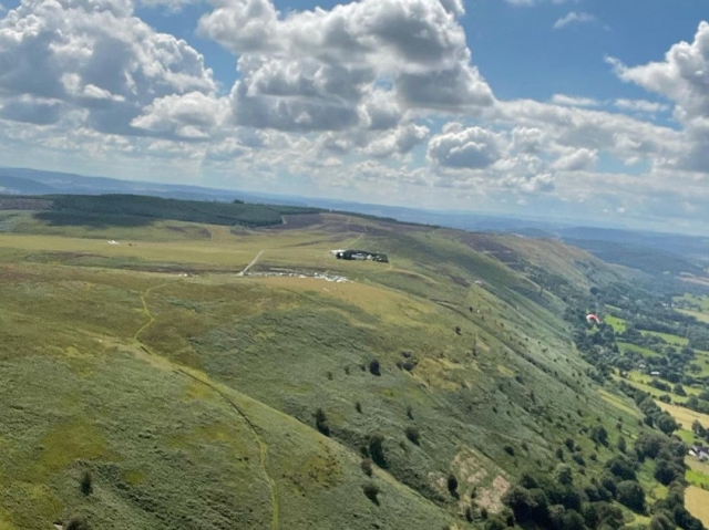  Lugar de lanzamiento en Shropshire Hills 