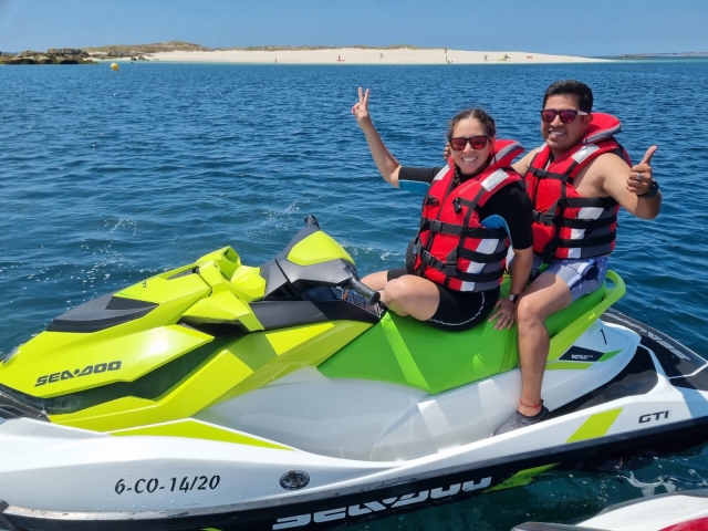 Opinión de María sobre Ruta en jet ski biplaza Isla de Areoso, 80min