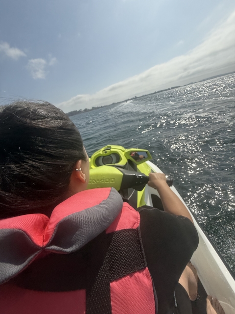 Opinión de Goretti sobre Ruta en jet ski biplaza Isla de Areoso, 80min