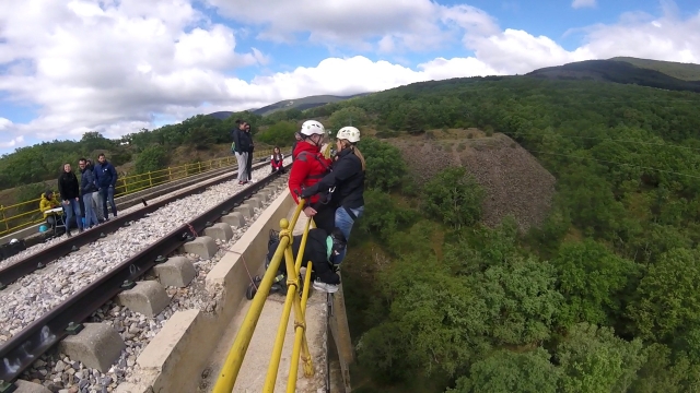Opinión de Francisco sobre Bungee en pareja salto tándem Gascones-Buitrago