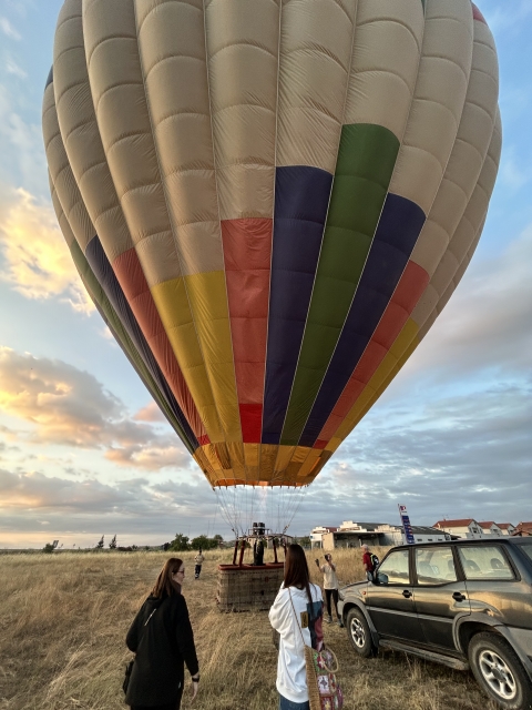 Opinión de Pilar sobre Vuelo en globo por viñedos de Rioja+almuerzo, 1h