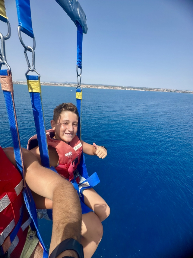 Opinión de María sobre Vuelo en parasailing en playa de las Higuericas