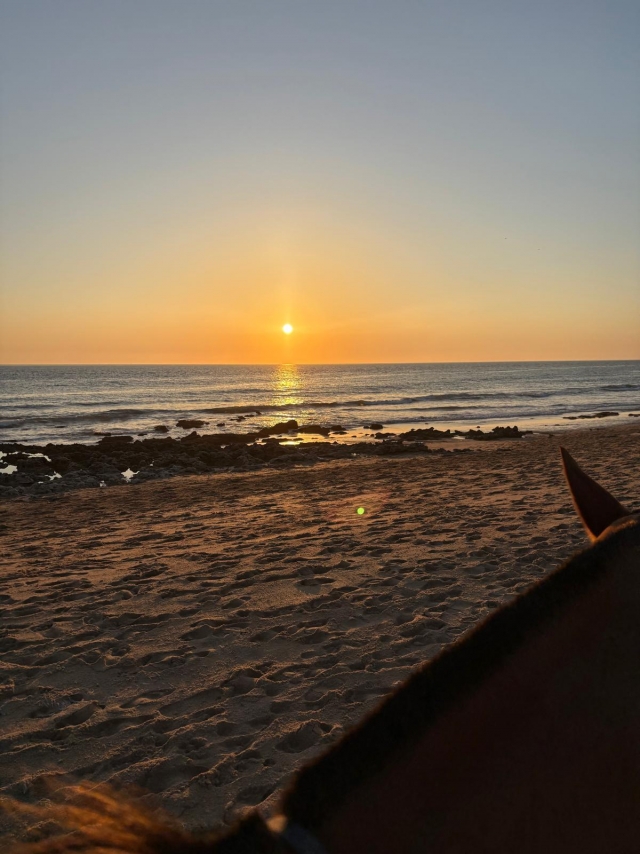 Opinión de Noela sobre Cabalgamarra al atardecer en playa Zahora, 1'5h