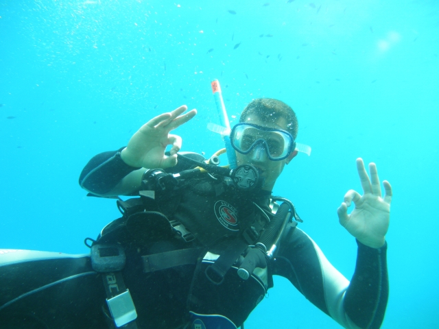 Disfrutando del buceo