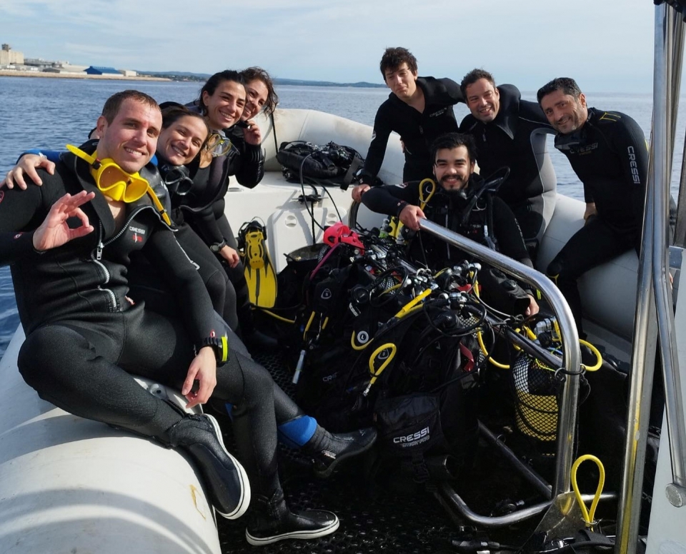Tras una inmersión de buceo