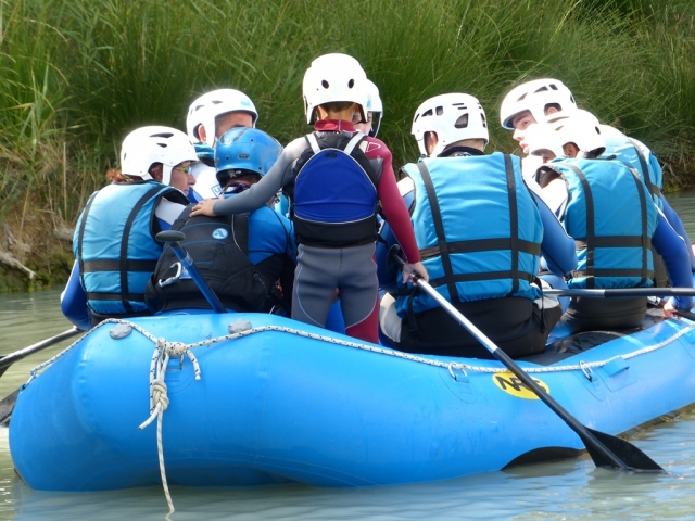Rafting en familia
