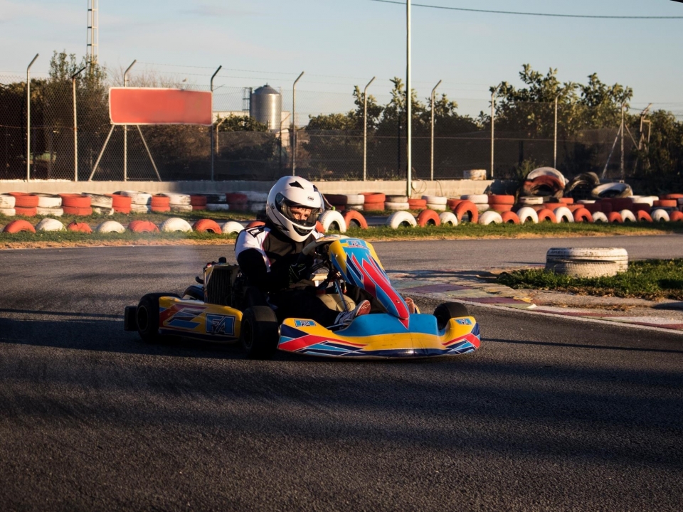 Tanda de karts en Málaga