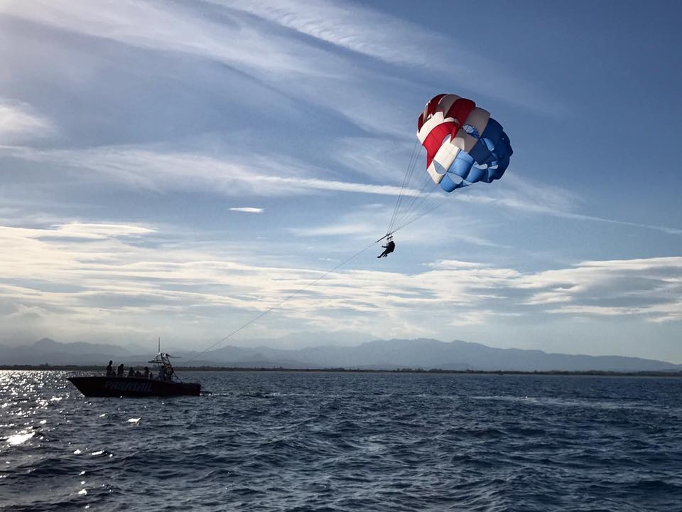 Volando en parascending