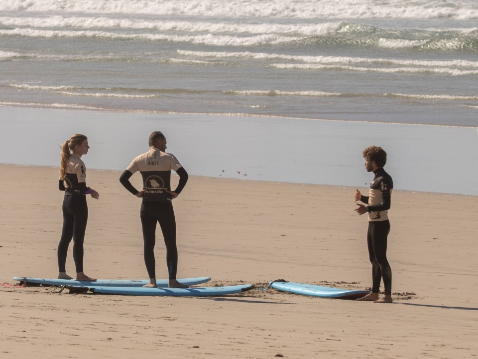 Ensenando surf en Lanzarote