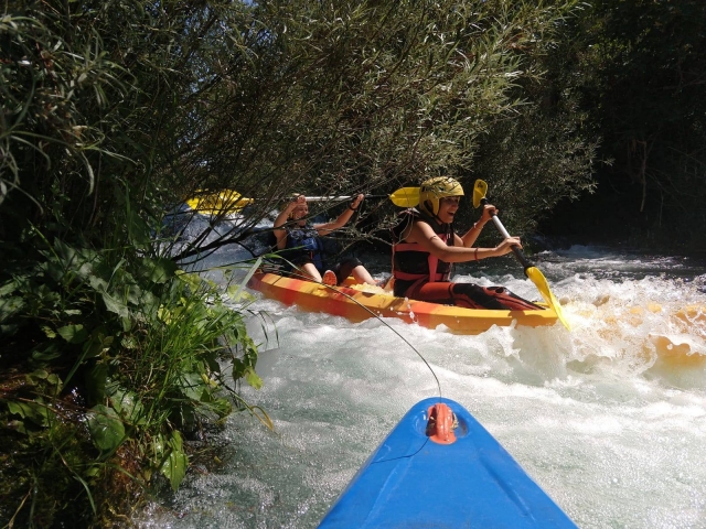 Rafting en canoaraft