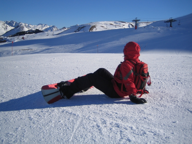Clase de snowboard