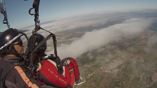 Parapenle por Izaña