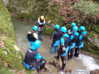 Descenso del Cañón de Aguake nivel iniciación