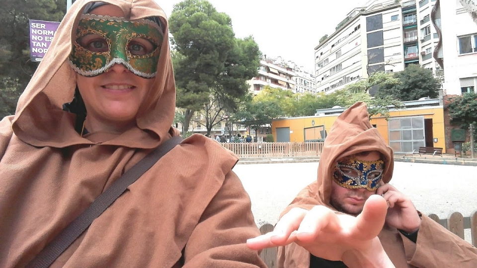 Actores de la aventura teatralizada