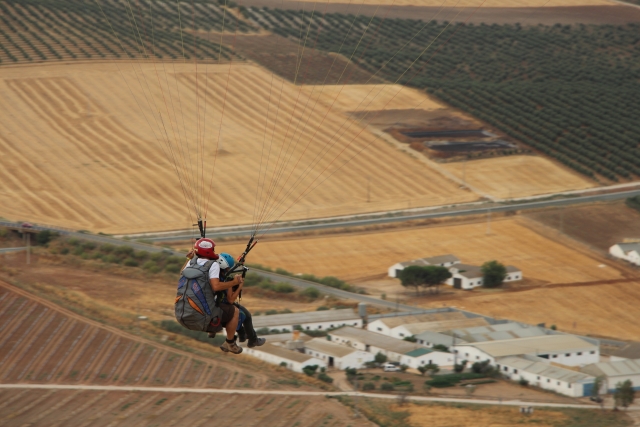 Vuelo biplaza en Teba