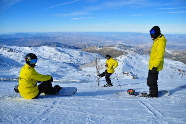 Practica snowboard en Sierra Nevada