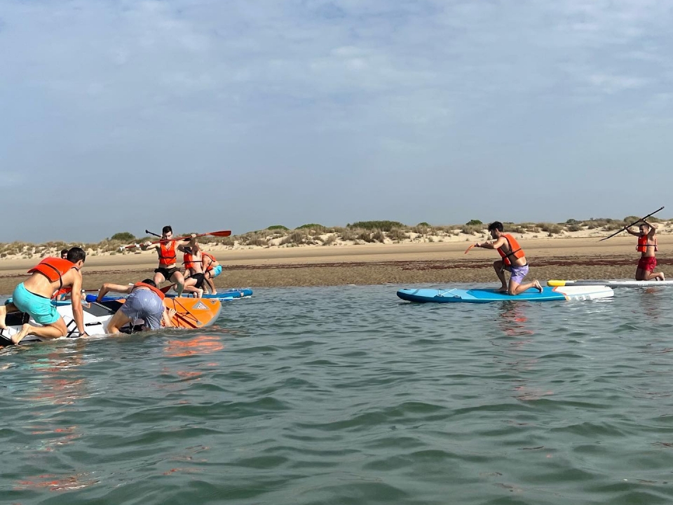 Remando en aguas tranquilas