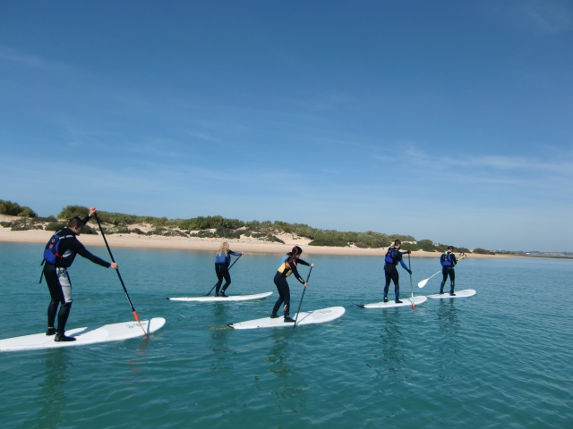 Navegando en tablas de paddle board