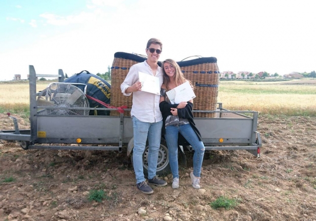 Diploma de vuelo en pareja