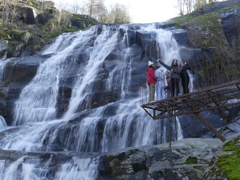 Foto en las cascadas