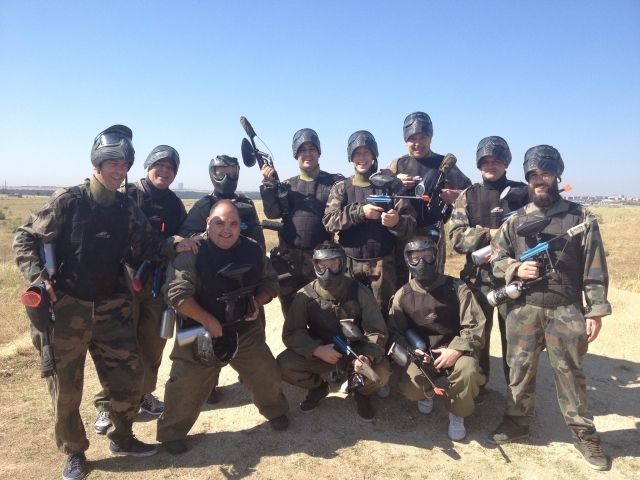 Grupo de jugadores de gotcha