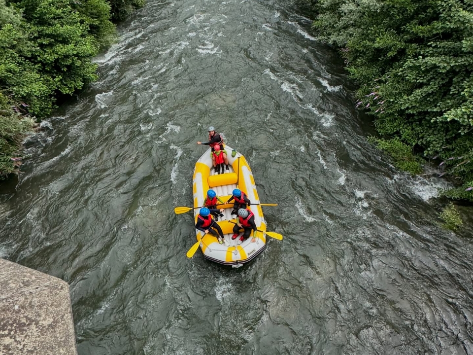 Rafting en el río Garona Rafting en el río Garona