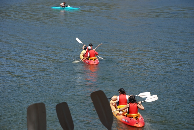 Ruta en kayak, embalse de San Juan