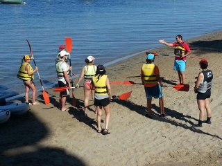 Renta de kayak doble Manga del mar Menor 3 h