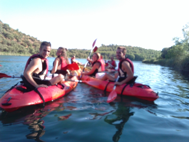 Navegando en kayak