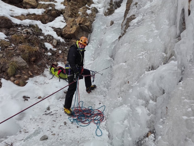 Alpinismo en hielo en Gerona