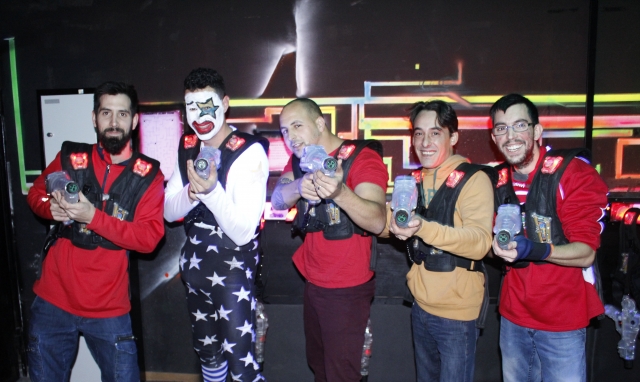 2 partidas de laser tag