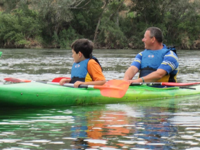 Ruta en kayak en familia