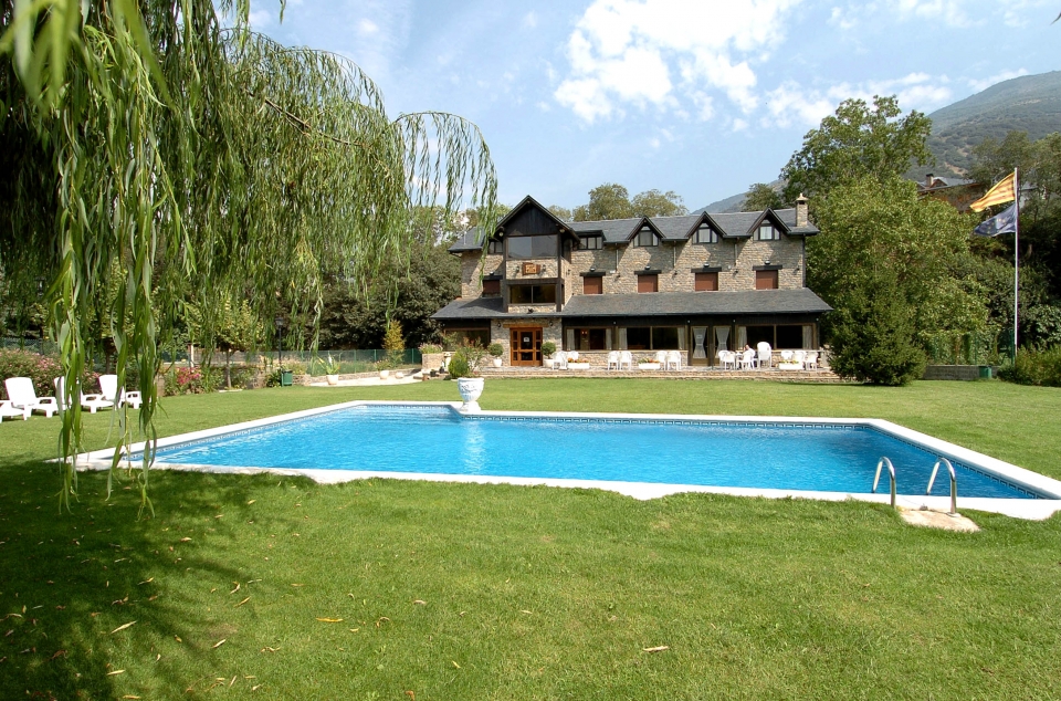 Áreas verdes del hotel 