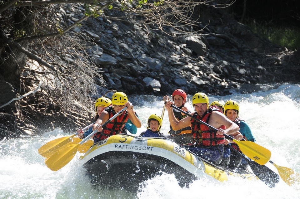 Aguas brava en raft