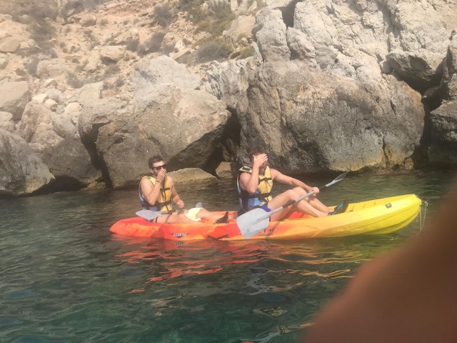 Kayak biplaza en Águilas
